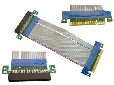 PCI EXPRESS Riser 8X - Flexible - PCIE Cable - 185 Mm