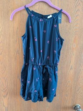 Abercrombie Kids Size 9/10 Girls Blue Sleeveless Romper NWT Free Ship