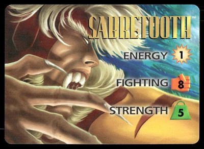 Sabretooth 1997 Marvel X-Men Overpower Fleer Card (NM)