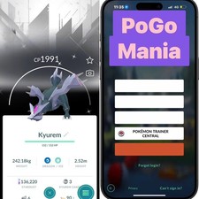 Shiny Kyurem White Version Special Background mini PTC 20k read description