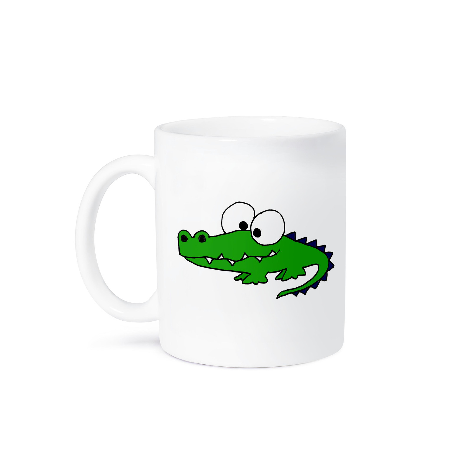 3dRose, Funky Green Alligator, Mug