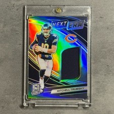 2019 Panini Spectra Next Era /199 Mitchell Trubisky #NE-1 Silver Prizm Patch