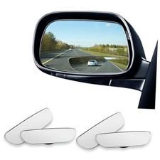 2 Pairs Blind Spot Mirror, Frameless HD Glass Convex Side Mirrors with 360