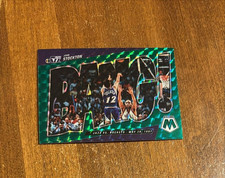John Stockton 2021-22 Panini Mosaic Bang! Green Prizm #8 Gonzaga Utah Jazz HOF