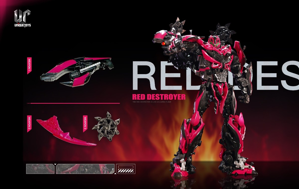 Unique Toys UT R-09 R09 Red Destroyer Stinger Transform Action