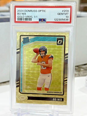 2024 Panini Donruss Optic Gold Vinyl Prize BO NIX Rookie 1/1 PSA