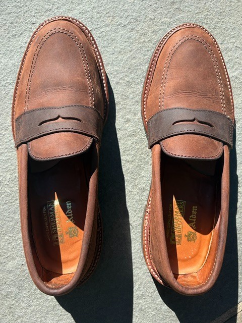 Alden D2210L Tobacco Chamois LHS / Penny Loafer