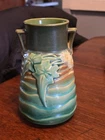 Roseville Pottery LUFFA VASE 683-6 Super Glaze  EXCELLENT