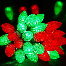 2-Pack Connectable C9 Christmas Lights Outdoor Indoor, 66 FT 100 LED Christmas