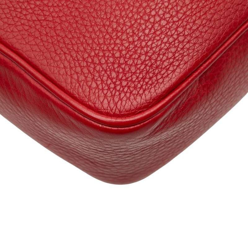 Gucci Interlocking G Soho Crossbody Shoulder Bag 308364 Red Leather Women s GUCC thumbnail 6