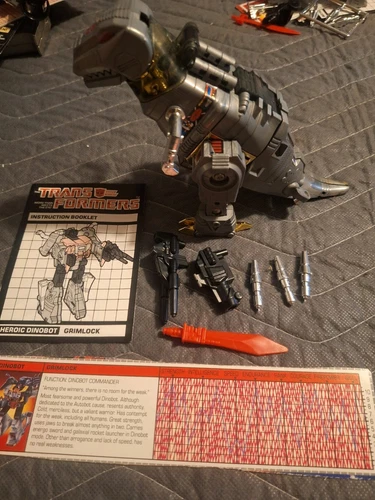 Grimlock 100% Complete Vintage 1985 G1 Transformers Hasbro Action Figure