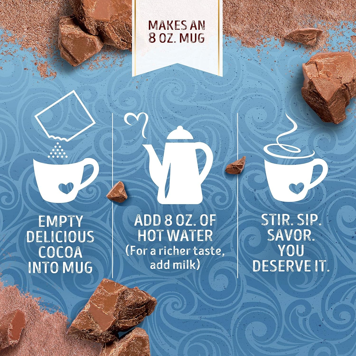 Swiss Miss Chocolate Hot Cocoa Mix With Marshmallows, 1.38 oz., 30-Count... 