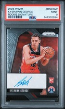 Rare PSA 2024 PANINI PRIZM SIGNATURES RC KYSHAWN GEORGE ROOKIE AUTO POP/5 🔥