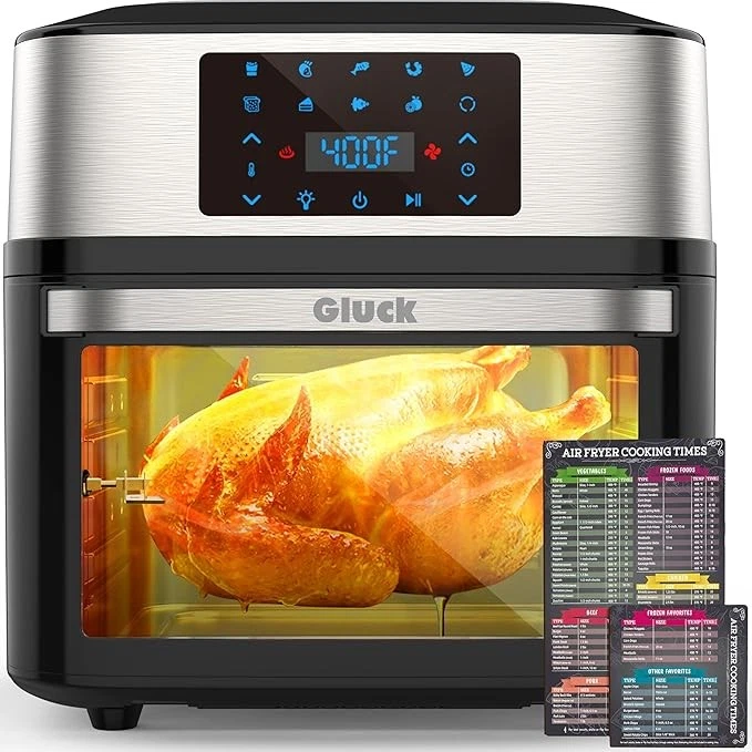 Large 20QT 10-in-1 Air Fryer Toaster Oven with Viewing Window Large 20QT 10-in-1 Air Fryer Toaster Oven with Viewing Window
