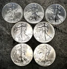 (7) 1 oz. 2014 American Silver Eagles **Brilliant Uncirculated**