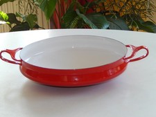 Dansk Designs Kobenstyle XL Paella-Pfanne Kasserolle IHQ Quistgaard Emaille rot
