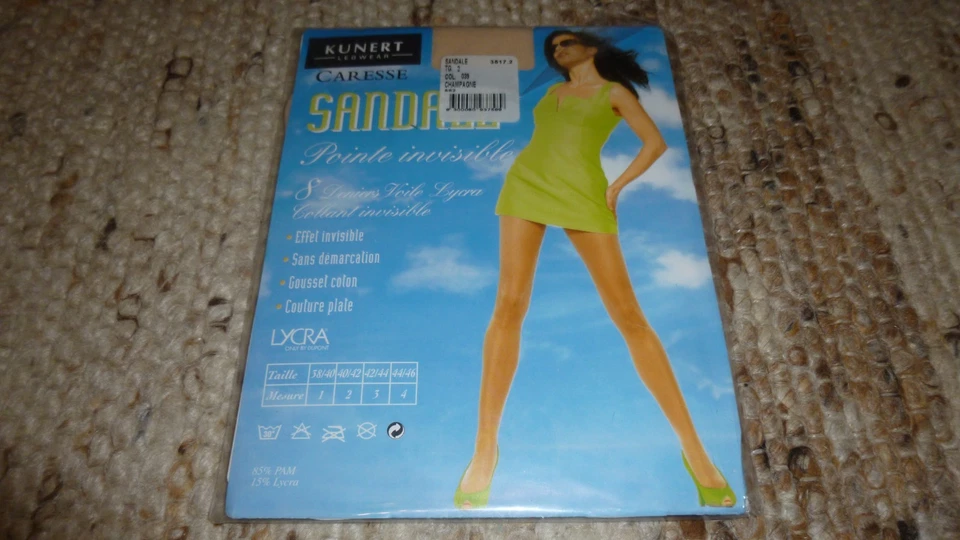 Sommer - Strumpfhose Kunert Sandale, Gr. II (40-42), 8den, Farbe: Champagne - Bild 4 von 4