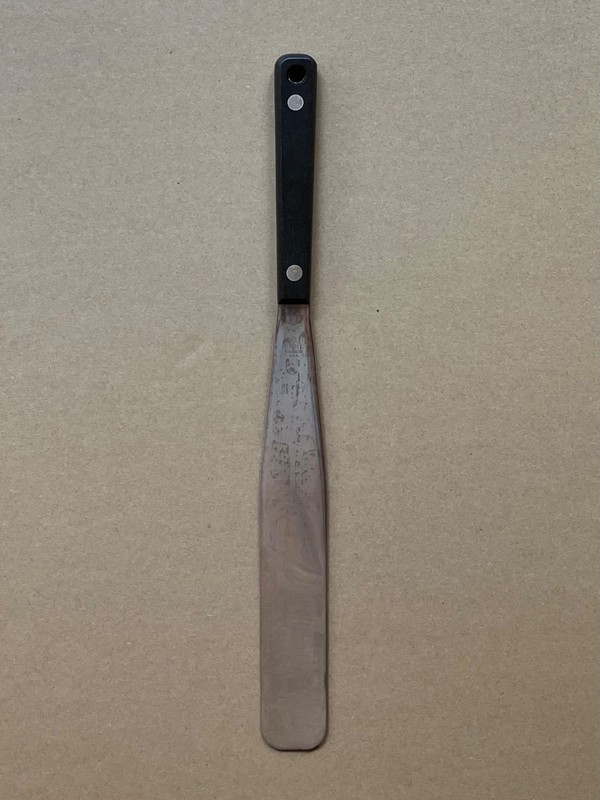 Vintage Flint Arrowhead Stainless USA Icing Spreader w/Black Handle 12 3/8" Lgth