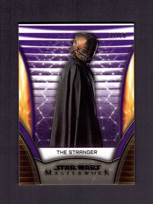2025 Topps Star Wars Masterwork THE STRANGER Purple Base Parallel #32/50
