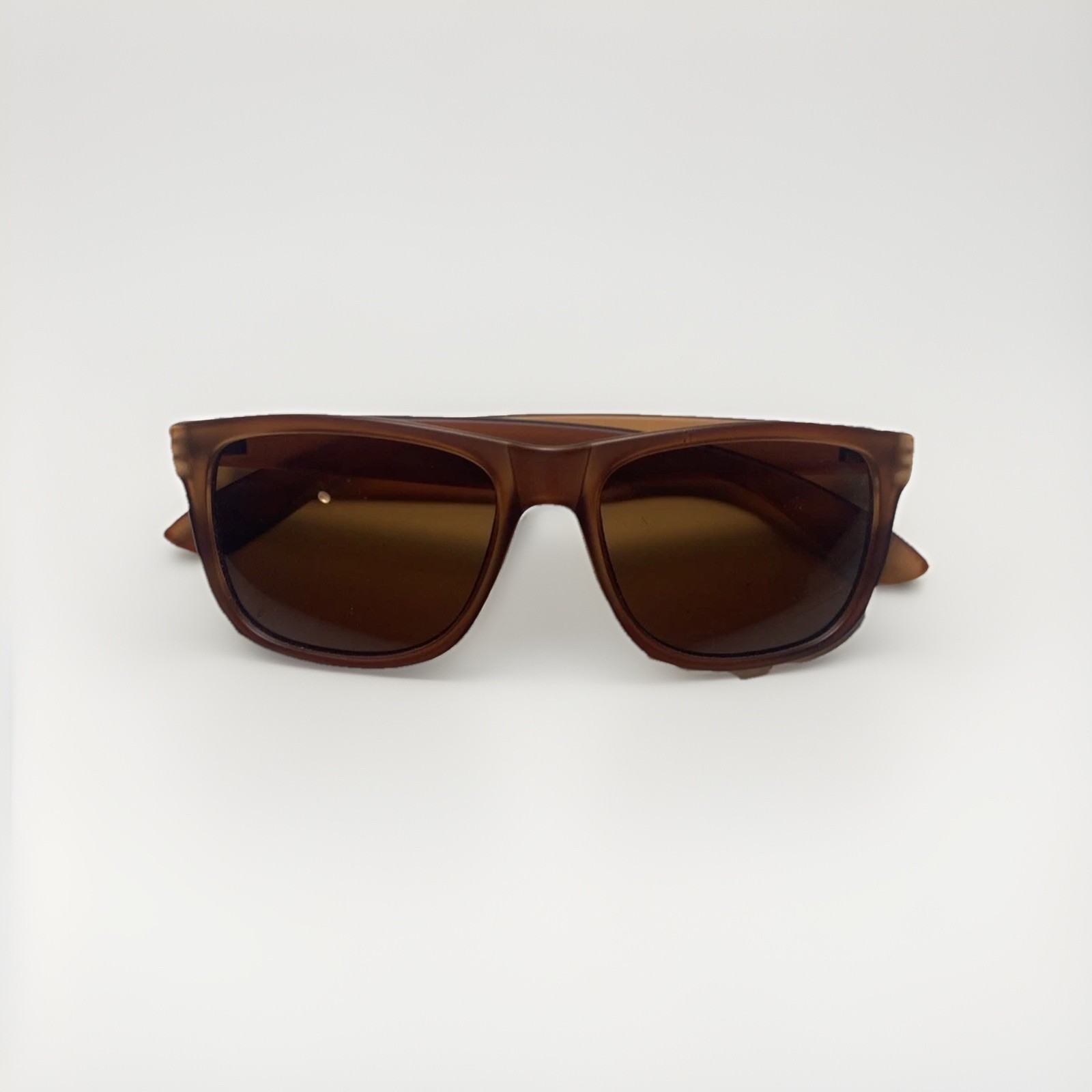 Clear Brown Polarized Sun Glasses Not Branded Used Good Condition