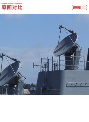 Multi Scale Arleigh Burke Class AN/SPG-62 Fire Control Radar 3D Printed Parts