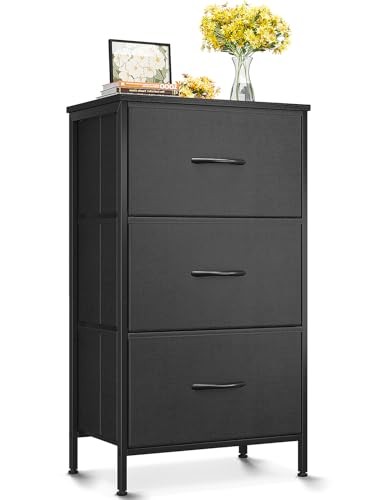 Dresser for Bedroom Nightstand Small Dressers Chest of Drawers End Table Black Dresser for Bedroom Nightstand Small Dressers Chest of Drawers End Table Black