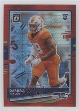 2020 Panini Donruss Optic Rookies Red Hyper Prizm Darrell Taylor #136 08u6