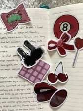 10pcs Waterproof Vinyl Stickers for Water Bottles, Laptops, Skateboard, Luggage