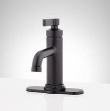 Signature Hardware Greyfield Single Handle Faucet SHWSCGF100MB Matte Black