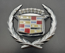 Oem Gm 1977-1992 Cadillac Trunk Lock Flipper Wreath Cover Chrome Oem Gm 1977-1992 Cadillac Trunk Lock Flipper Wreath Cover Chrome