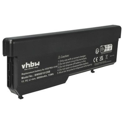 Akku für Dell Vostro 1320 1510 1310 1520 2510 6600mAh 11,1V