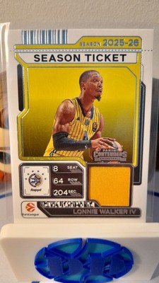 2025-26 Panini Contenders Euroleague Lonnie Walker IV Season Ticket Swatches