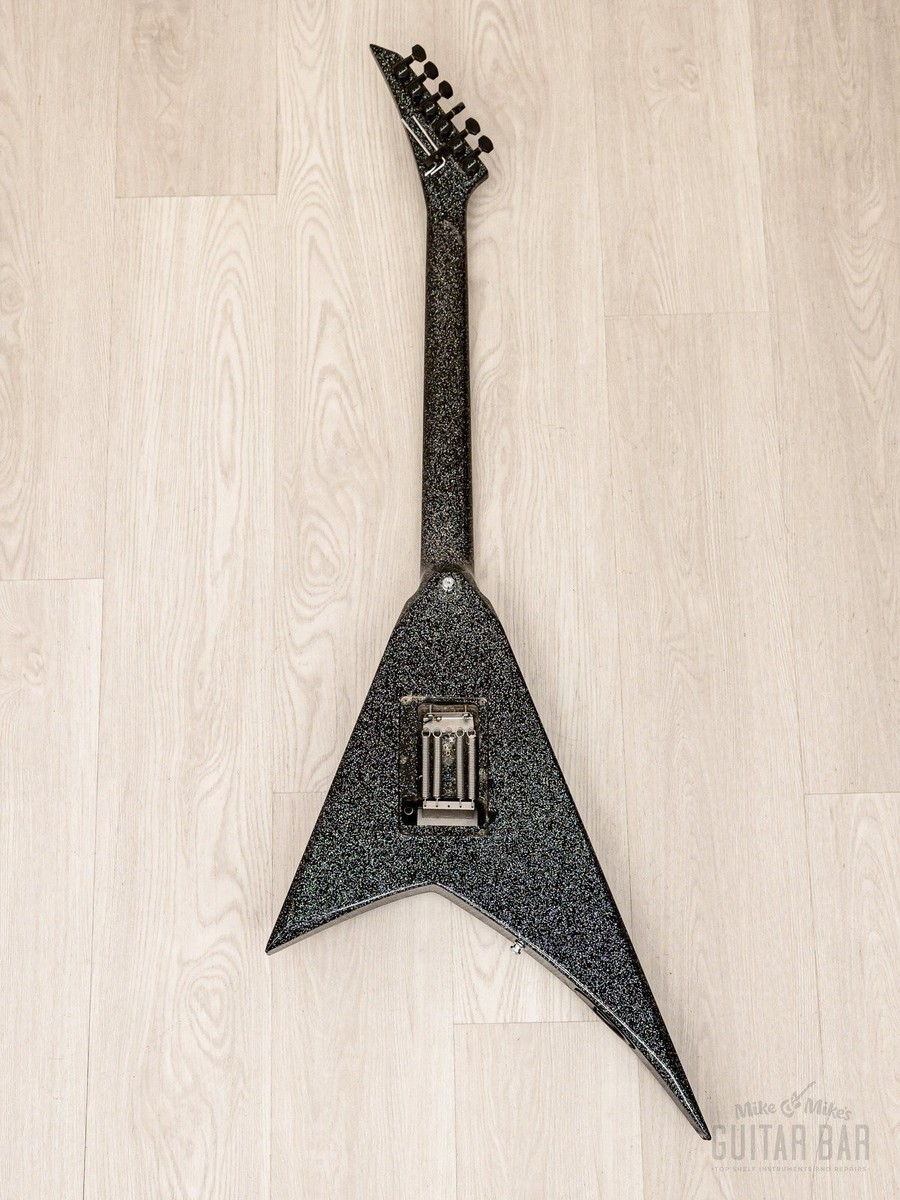 1994 Jackson USA Randy Rhoads RR1 Flying V Holoflake w/ EMG, Case