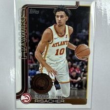 2025-26 Topps #62 Zaccharie Risacher Atlanta Hawks trading card 