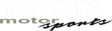 Toyota Motorsports Racing Stickers X2 Vinyl Stickers Decal Set 14 Inch Wide