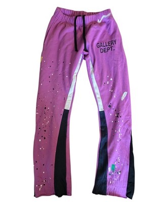 Gallery Dept Purple Paint Splatter Sweatpants Sizes S Quality New