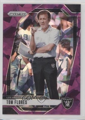 2024 Panini Prizm Purple Ice Prizm 12/225 Tom Flores #156 HOF 14t3