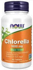 Now Foods - Chlorella, 1,000 mg, 60 Tablets, by Now