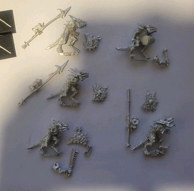 5 Saurus Tempelwachen Inkl. Kommandoeinheit (Banner fehlt) Lizardmen Warhammer