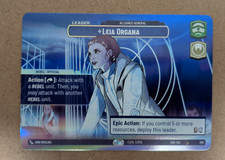 Star Wars Unlimited Leia Organa - Alliance General- SOR Set 1 Showcase 260