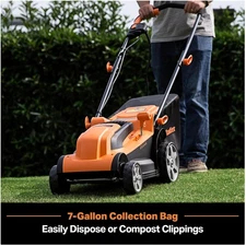 Adjustable Height 15-Inch Lawn Mower