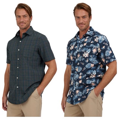 Chaps Men s Short Sleeve Everyday Performance Shirt Size:  M, L, XL or XXL NWT