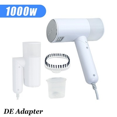 White 2-in-1 Travel Handheld Garment Steamer Portable Clothes Steamer EU Plug