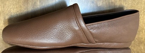 L.B. Zapatillas sin cordones Evans Aristocrat Opera para hombre 9,5 M de cuero marrón 3025 P693 - Imagen 2 de 11