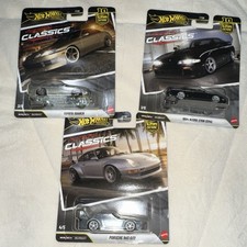 Hot Wheels 1:64 Classics Diecast Cars Lot of 3 Unopened Soarer/270R/porsche 993