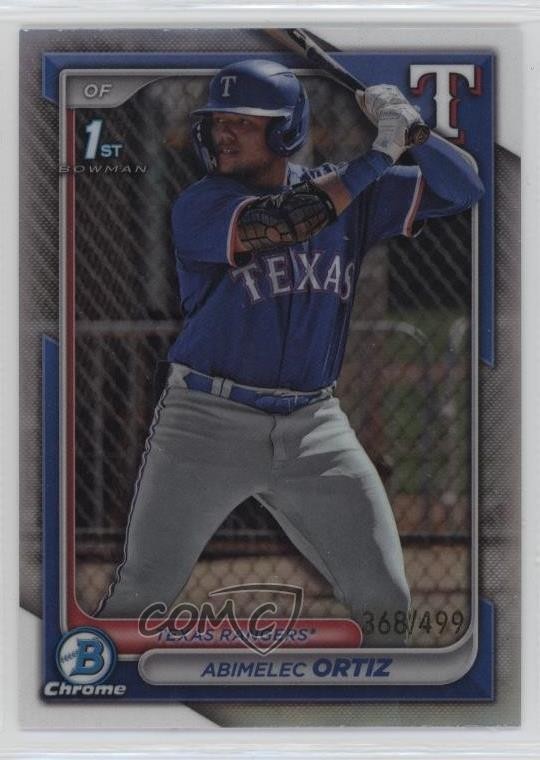2024 Bowman Chrome Prospects Refractor 868/499 Abimelec Ortiz #BCP-16 17f8