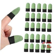 Controller Finger Thumb Sleeves, 40 Pack Mobile Gaming Finger Sleeve Green