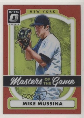 2017 Donruss Optic Masters of the Game Red Prizm 35/99 Mike Mussina #MG5 HOF 0ws