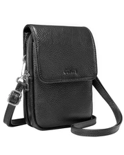 Genuine Leather Black Small Crossbody Bags for Women, Woman Cell Cross body P...