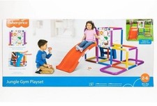 Fisher-Price Jungle Palestra Struttura Gioco con Scivolo per Bambini con Sacco Fagioli Toss